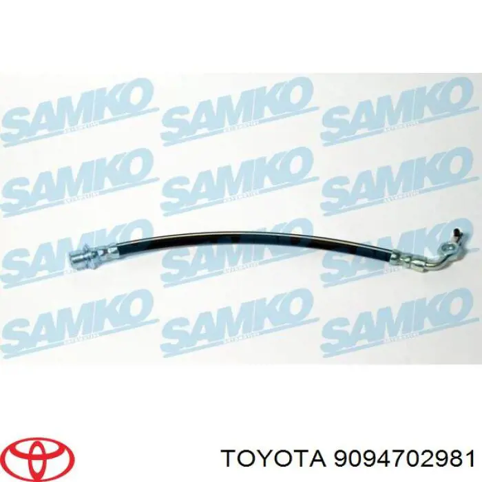 9094702981 Toyota tubo flexible de frenos trasero izquierdo