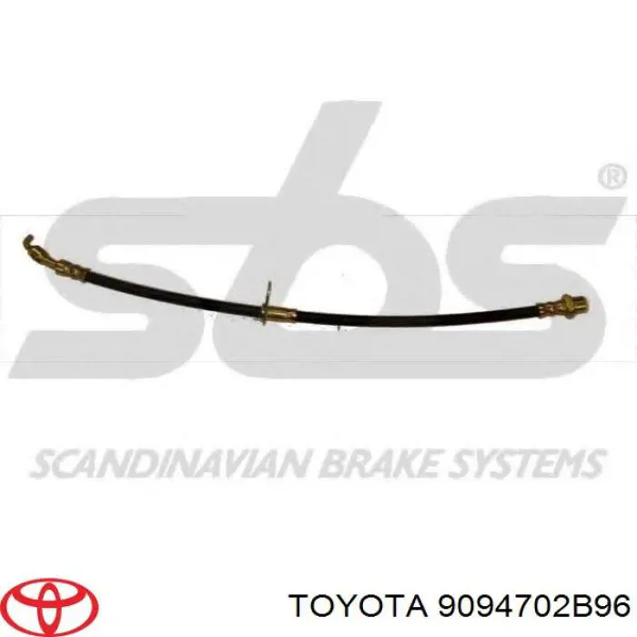 9094702B96 Toyota tubo flexible de frenos delantero derecho