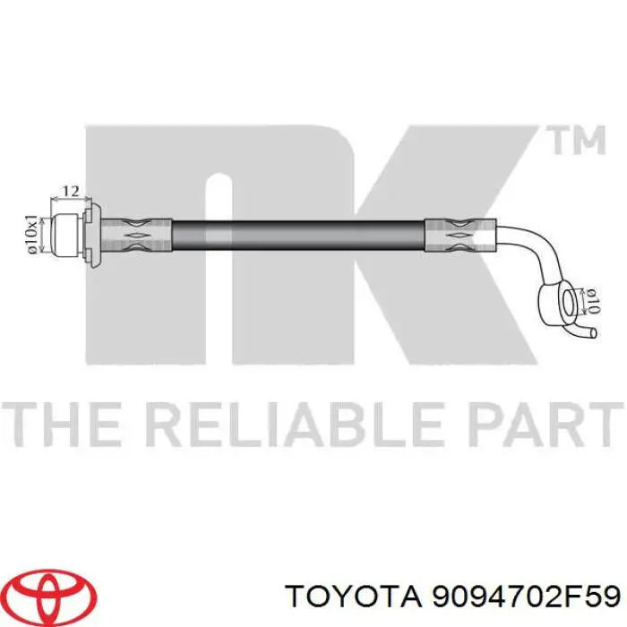 Latiguillos de freno delantero Toyota 9094702F59 precio, desde 21,75 EUR