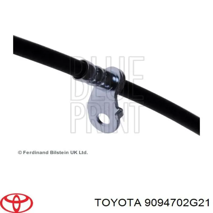 9094702G21 Toyota tubo flexible de frenos delantero derecho