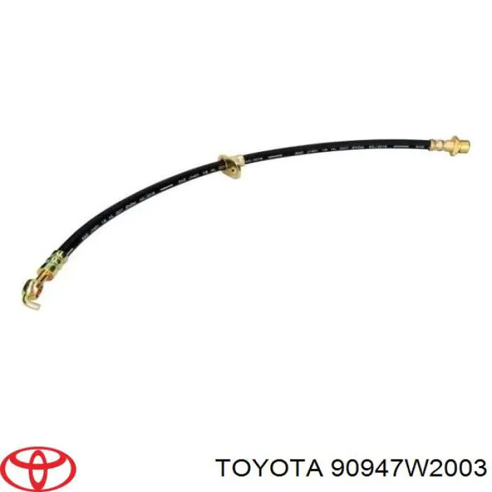 90947W2003 Toyota tubo flexible de frenos delantero izquierdo