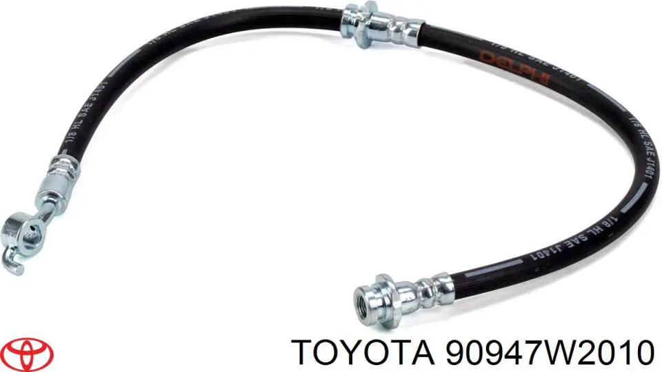 90947W2010 Toyota tubo flexible de frenos trasero izquierdo