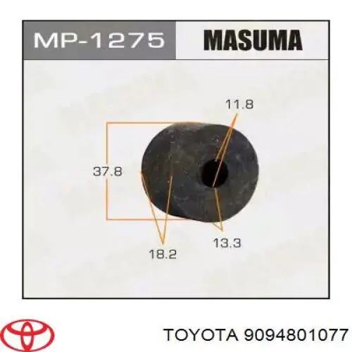 9094801077 Toyota silentblock de amortiguador trasero