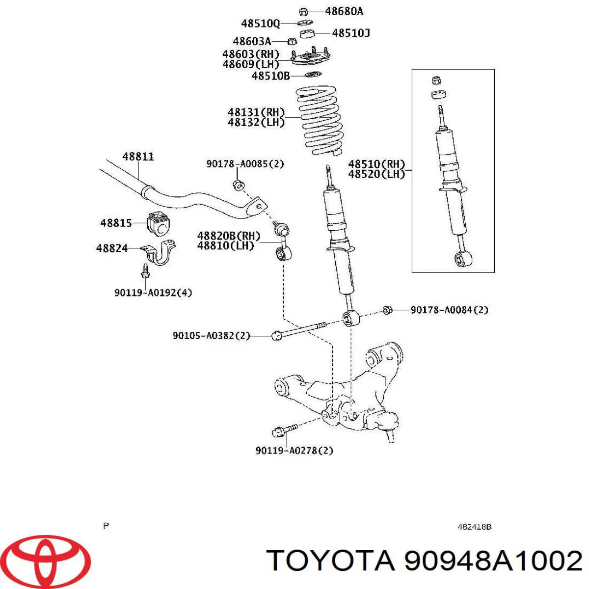 90948A1002 Toyota