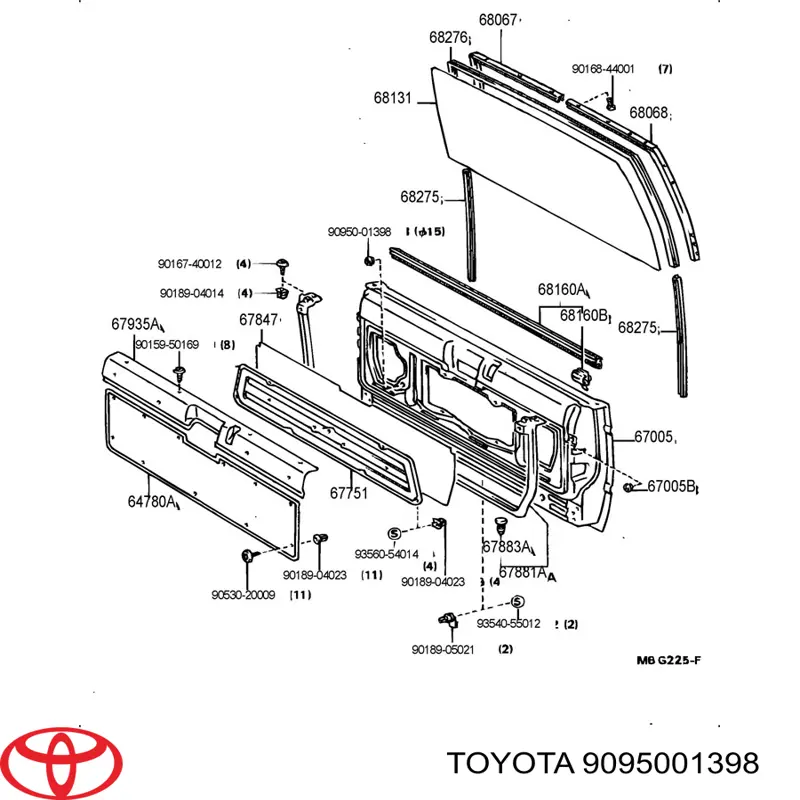 9095001398 Toyota