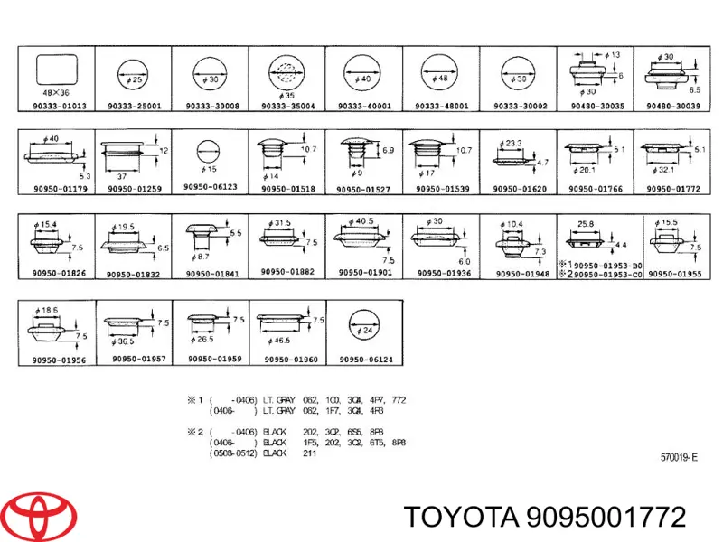 Comprar 9095001772 Toyota 