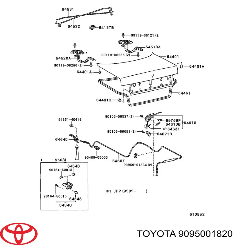 9095001820 Toyota