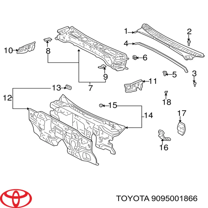  Toyota 9095001866 precio, desde 6,10 EUR