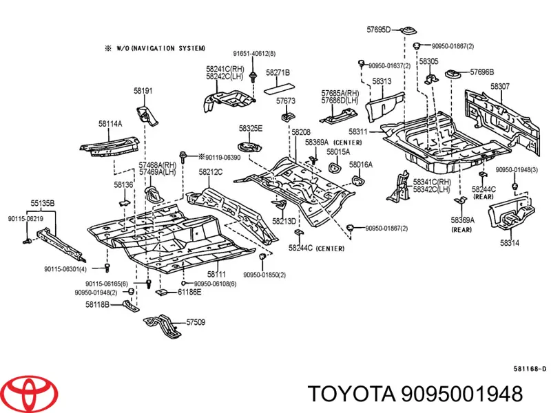 9095001948 Toyota