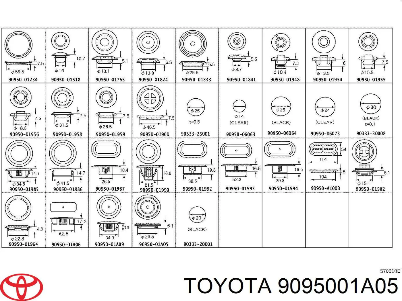 9095001A05 Toyota