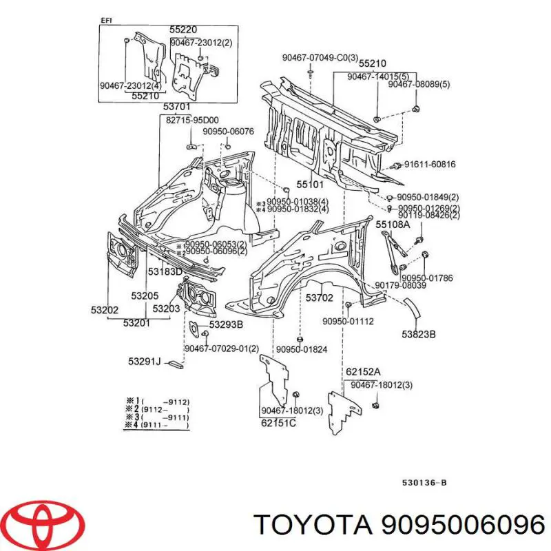  Toyota 9095006096 precio, desde 2,53 EUR