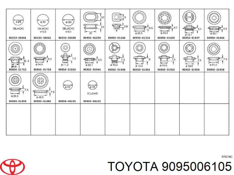 9095006105 Toyota