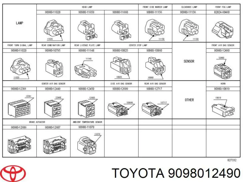 9098012490 Toyota