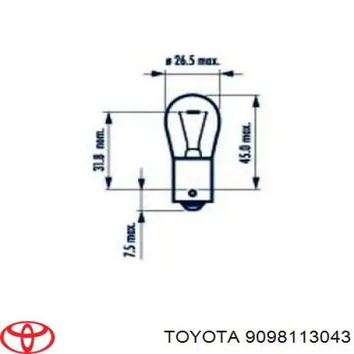 Comprar 9098113043 Toyota Bombilla de luz
