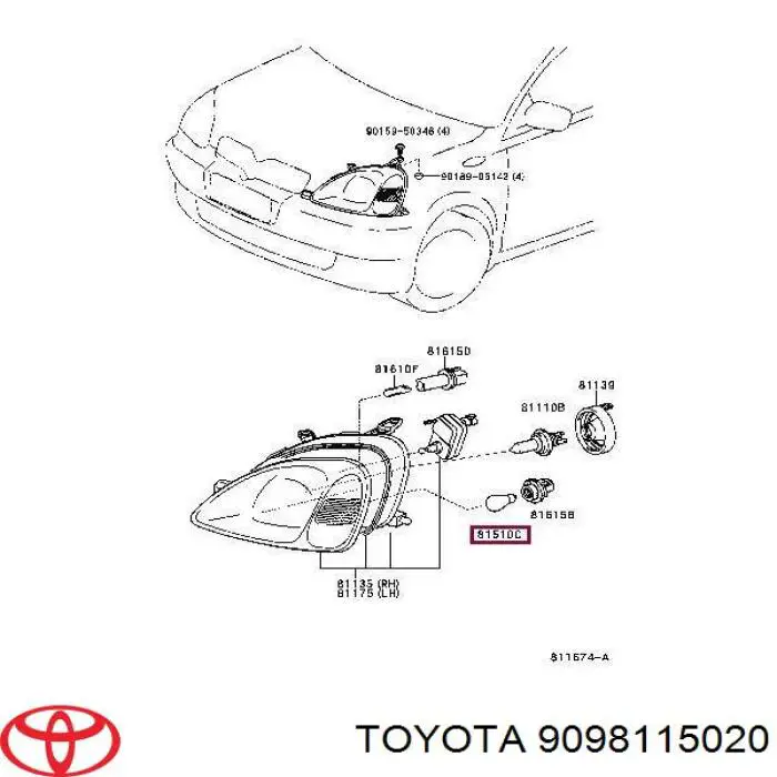 9098115020 Toyota 