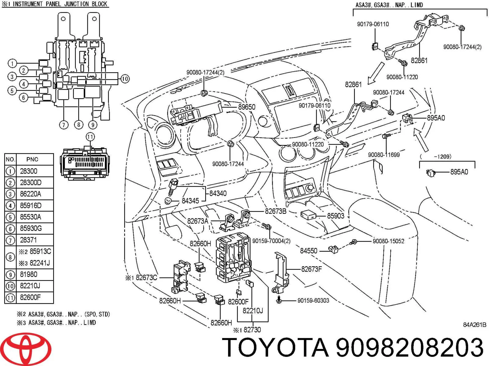 Comprar 9098208203 Toyota Caja de fusibles