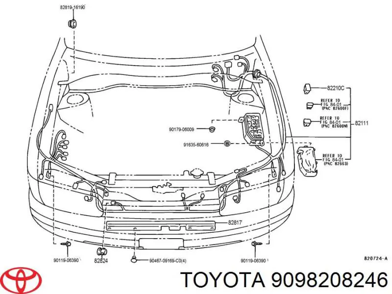 Caja de reles Toyota 9098208246 precio, desde 10,02 EUR