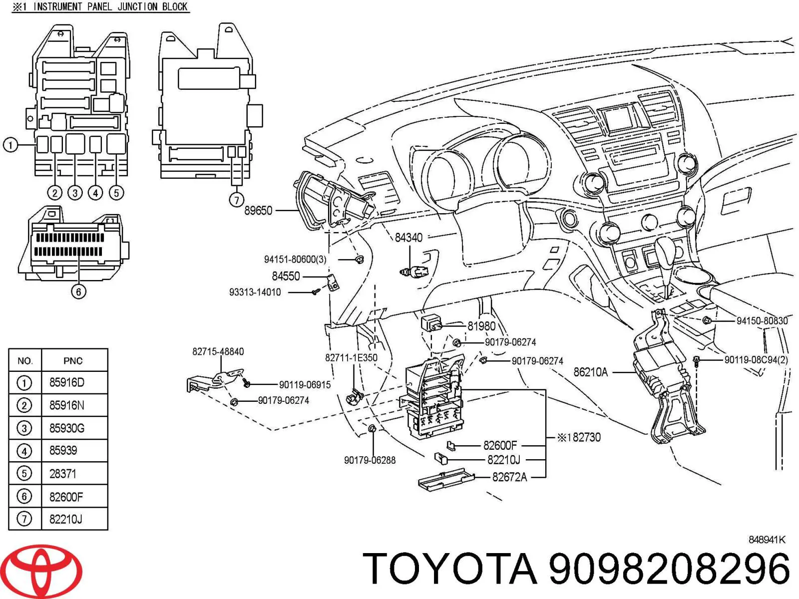Comprar 9098208296 Toyota Caja de fusibles