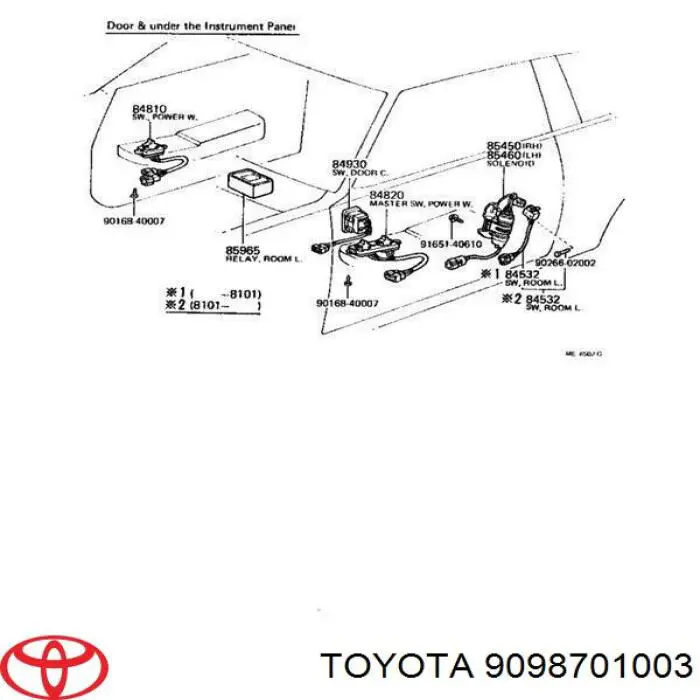 9098701003 Toyota