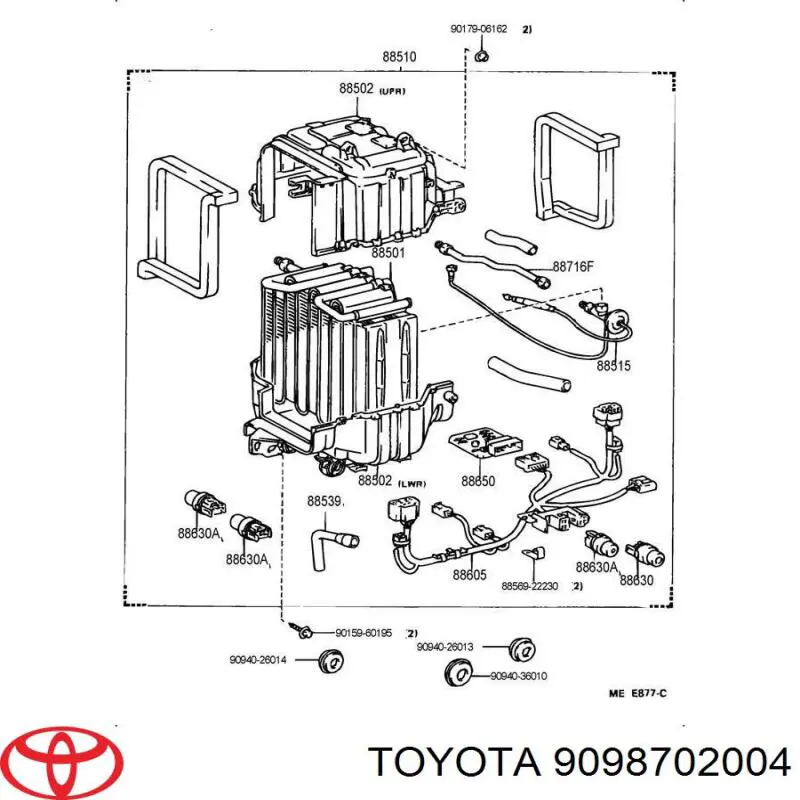 Comprar 9098702004 Toyota Relé de faro antiniebla