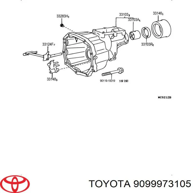 Buje separador del rodamiento trasero de la caja de cambios Toyota 9099973105 precio, desde 13,92 EUR