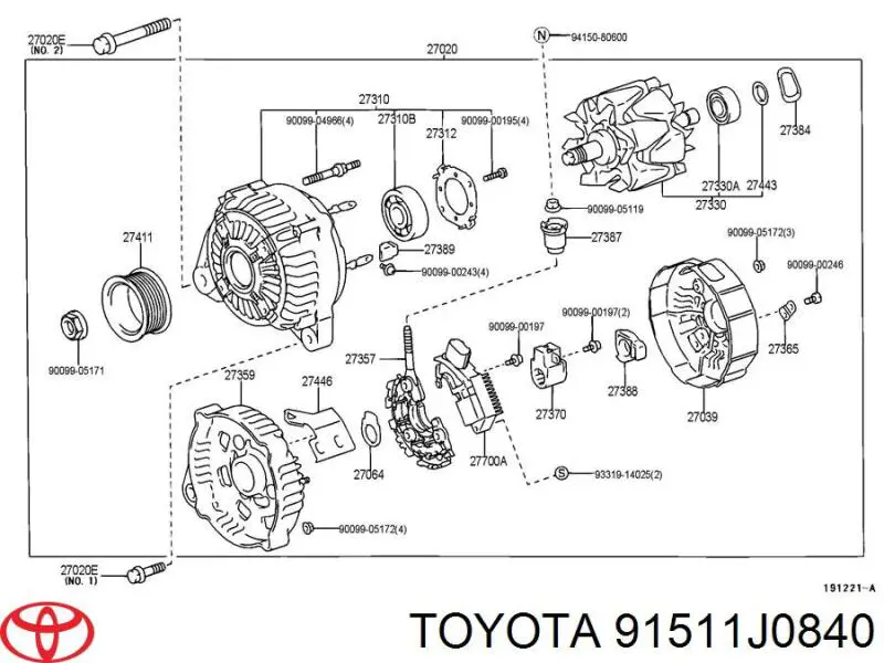 Comprar 91511J0840 Toyota 