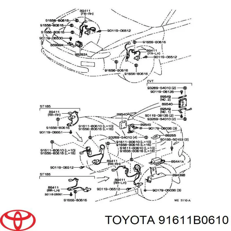 91611B0610 Toyota