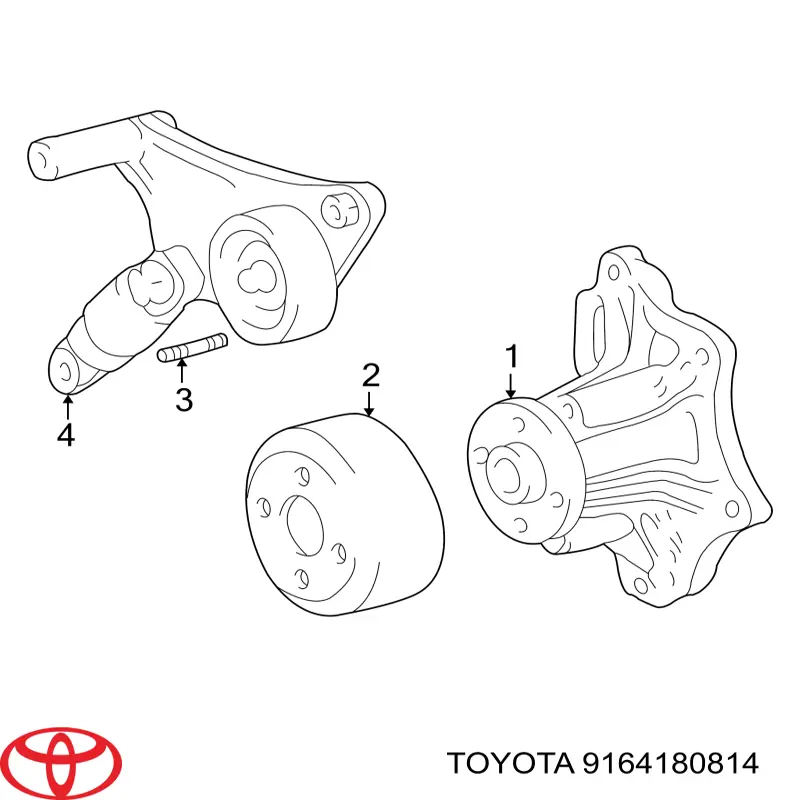 9164180814 Toyota bomba de agua