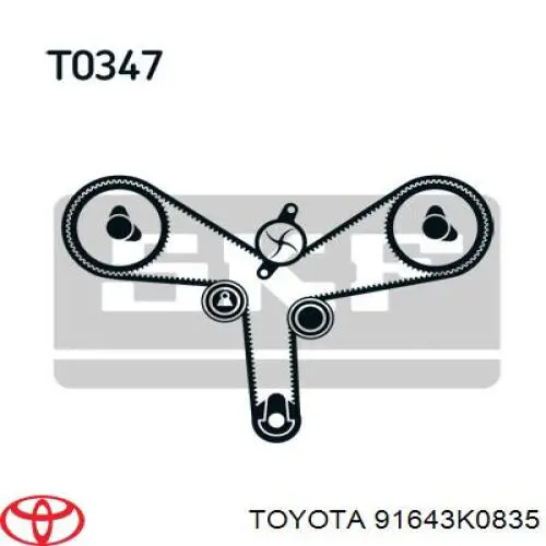  Toyota 91643K0835 precio, desde  