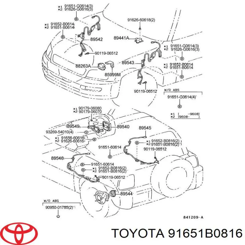 91651B0816 Toyota