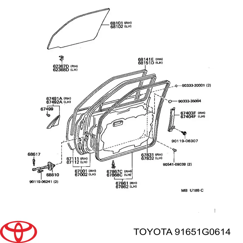 91651G0614 Toyota