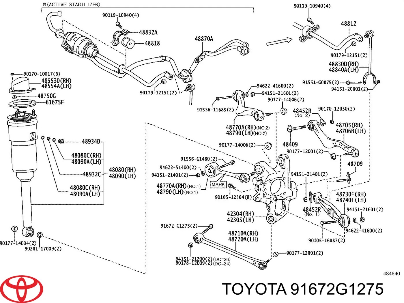 91672G1275 Toyota 