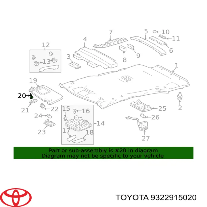 9322915020 Toyota