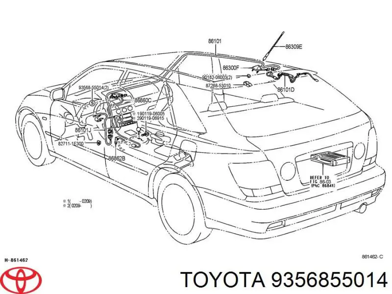 9356855014 Toyota