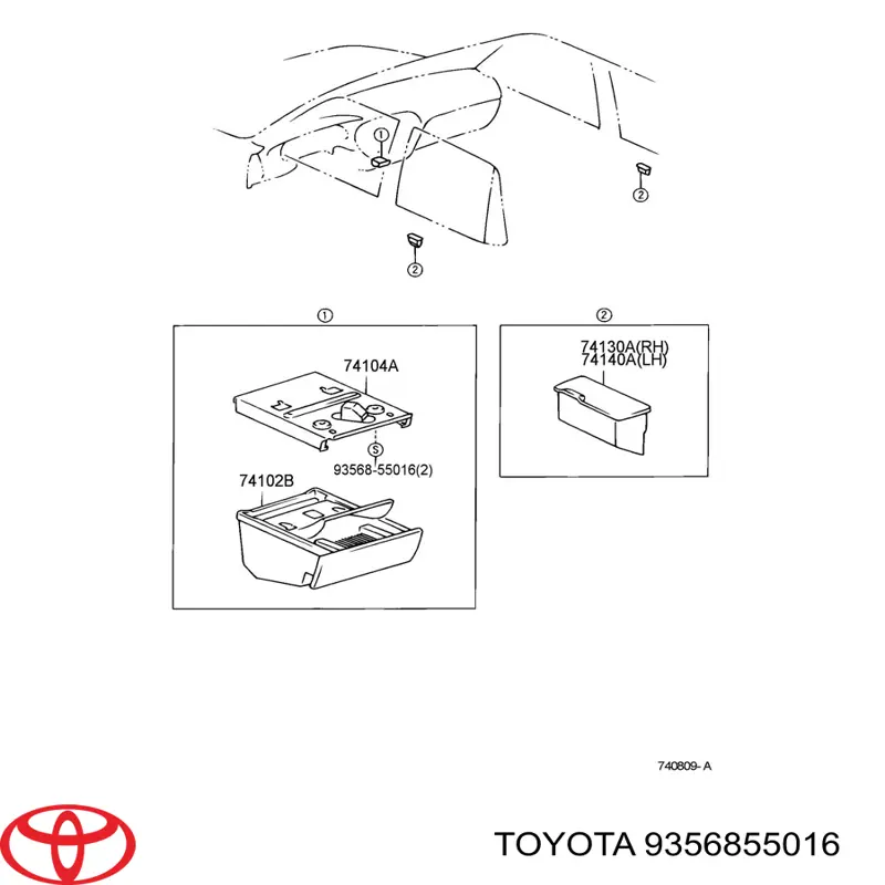  Toyota 9356855016 precio, desde  