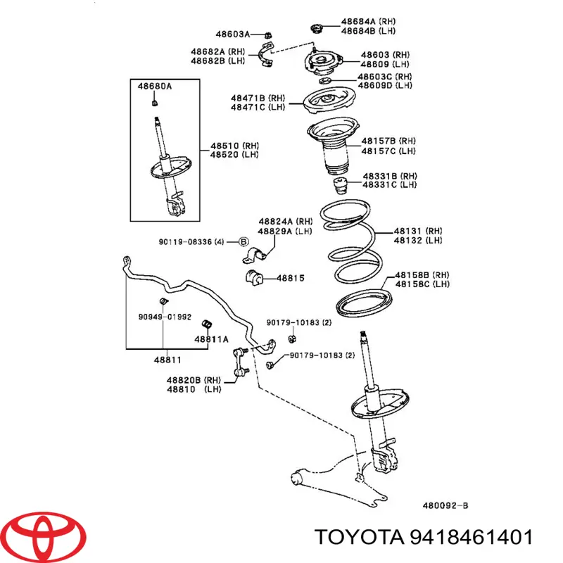  Toyota 9418461401 precio, desde 1,60 EUR
