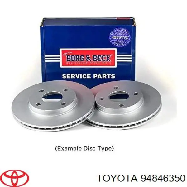 94846350 Toyota disco de freno delantero