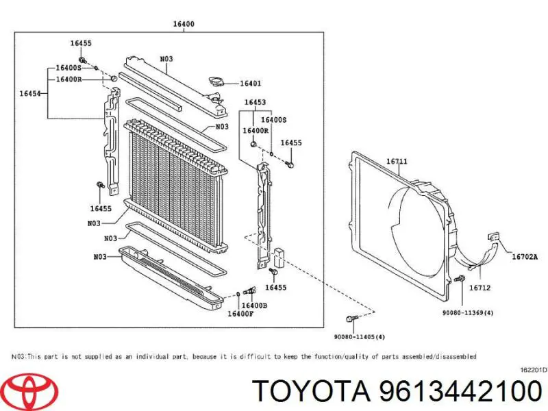 9613442100 Toyota 