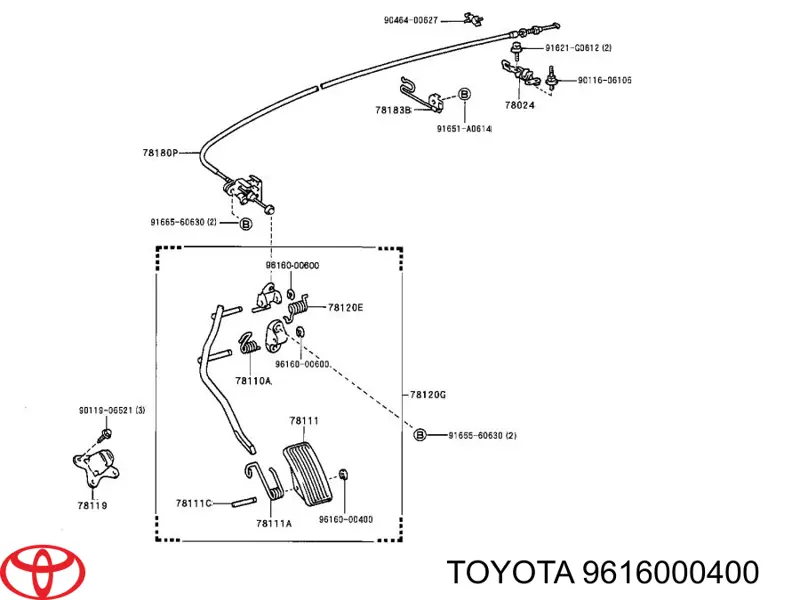 9616000400 Toyota