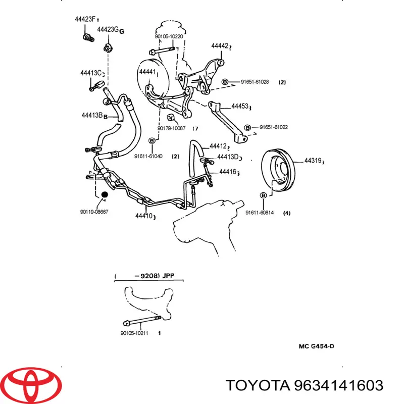  Toyota 9634141603 precio, desde 11,46 EUR