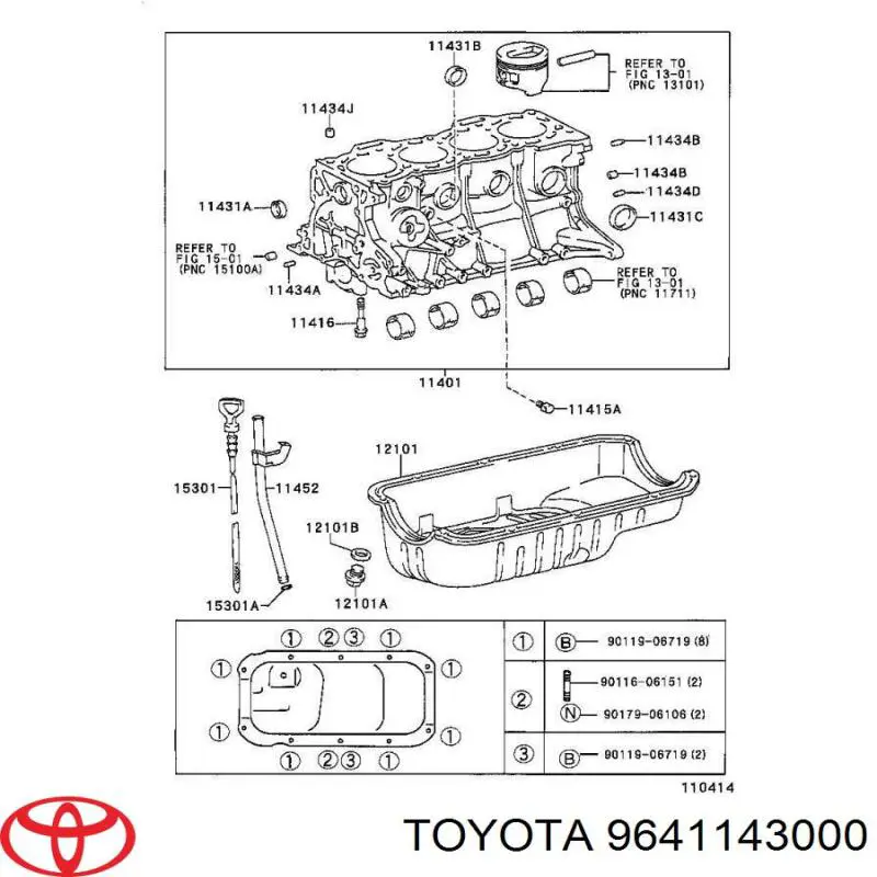 Tapa de cilindro Toyota 9641143000 precio, desde 6,53 EUR