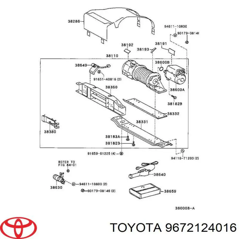 9672124016 Toyota