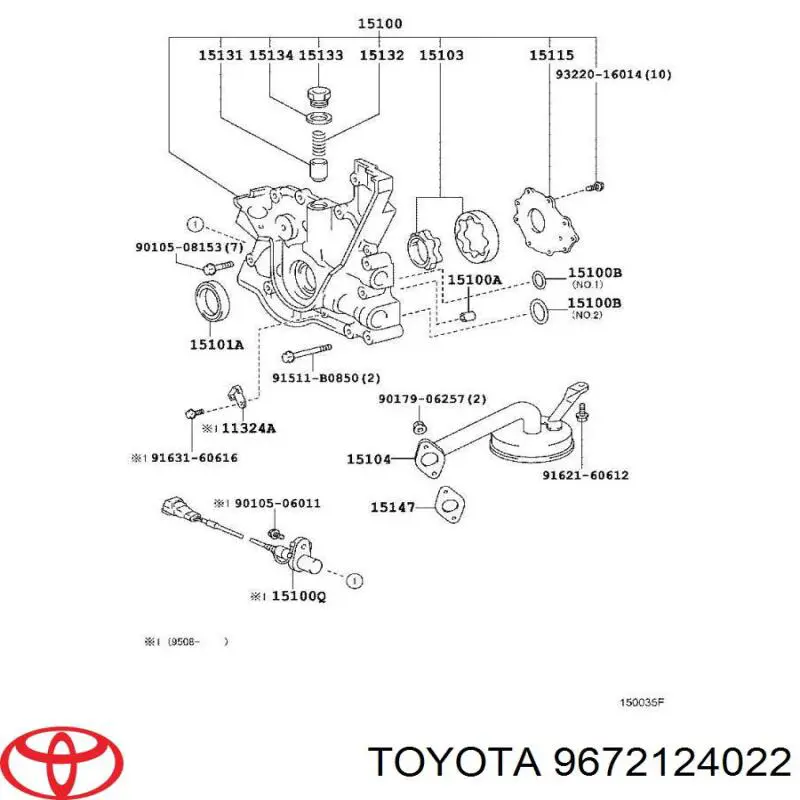 9672124022 Toyota