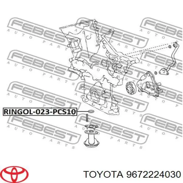 Anillo de sellado del filtro de combustible primario Toyota 9672224030 precio, desde 3,16 EUR