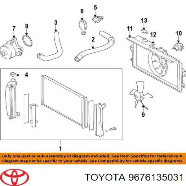 Comprar 9671135031 Toyota Anillo de estanqueidad del sistema de refrigeración