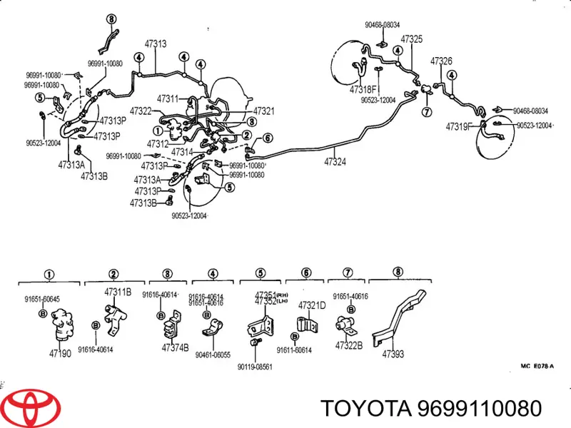 9699110080 Toyota