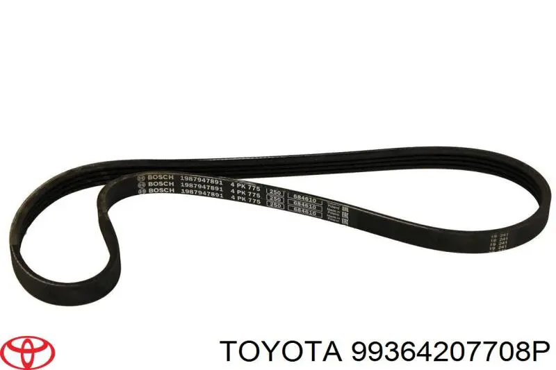 99364207708P Toyota correa trapezoidal