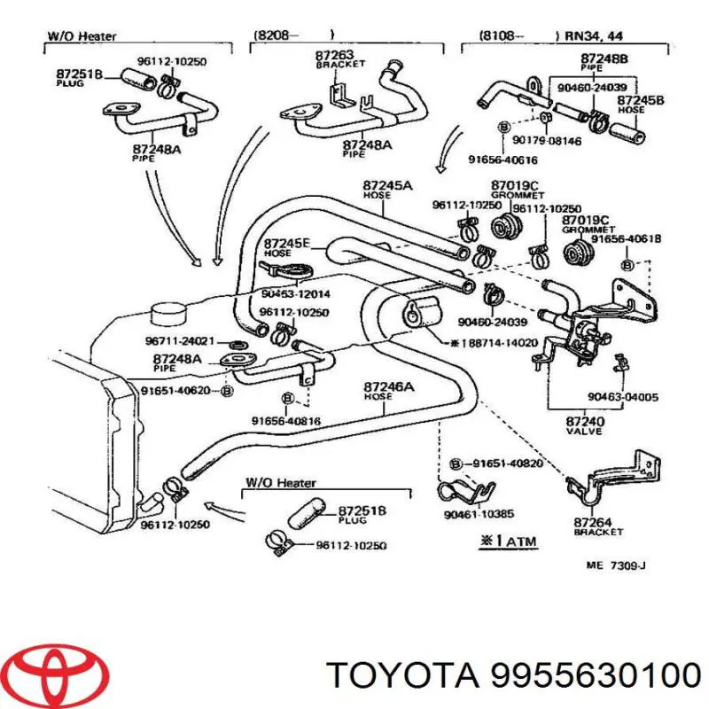 9955630100 Toyota