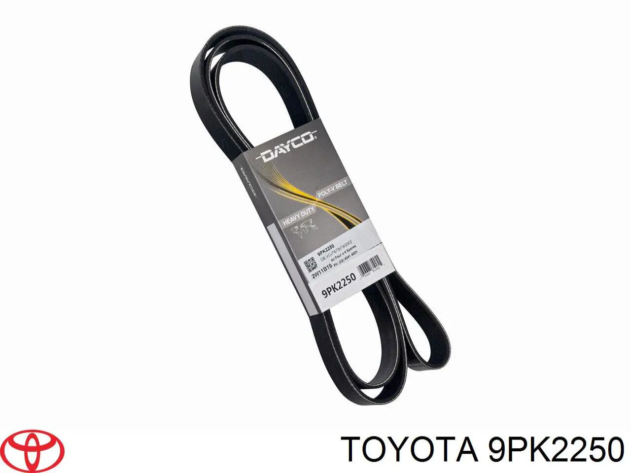 Correa de alternador 9PK2250 Toyota