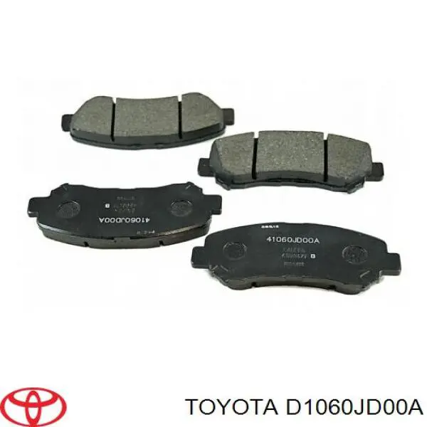 D1060JD00A Toyota pastillas de freno delanteras